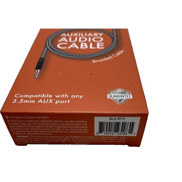 Braided Auxiliary AUX Audio Cable 3ft Brand New & Sealed in package - Picture 5 of 8